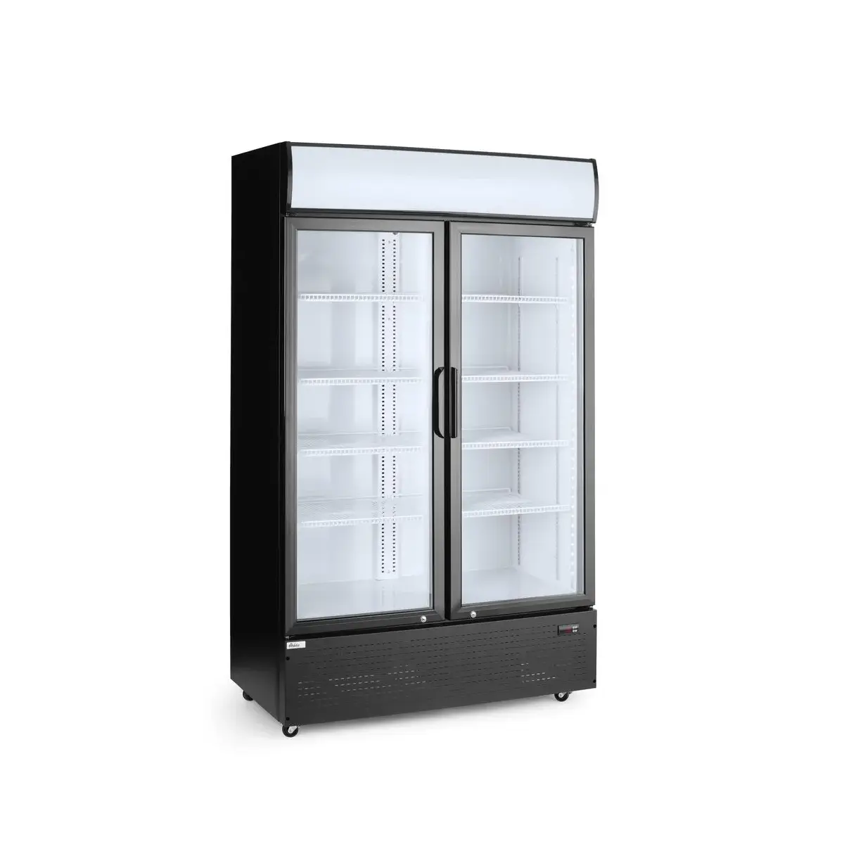 backbar koelkast met lichtbak, dubbele deur, arktic, 512l, zwart, 220-240v/510w, 1120x585x(h)1900mm - image 4
