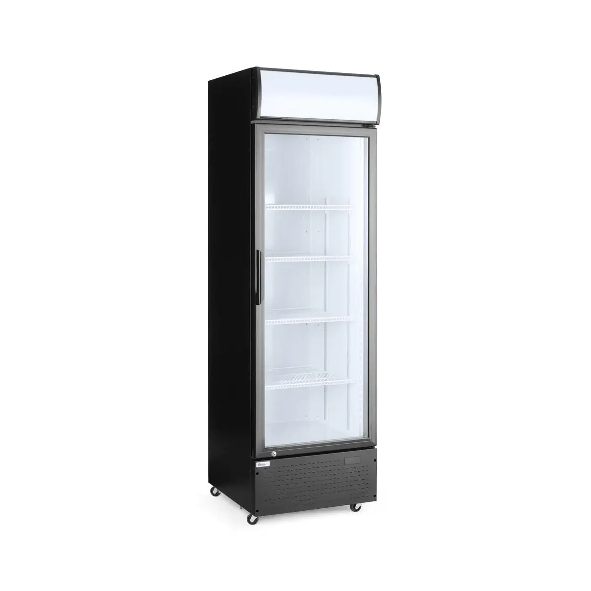backbar koelkast met lichtbak, enkele deur, arktic, 254l, zwart, 220-240v/250w, 578x605x(h)1980mm - image 2