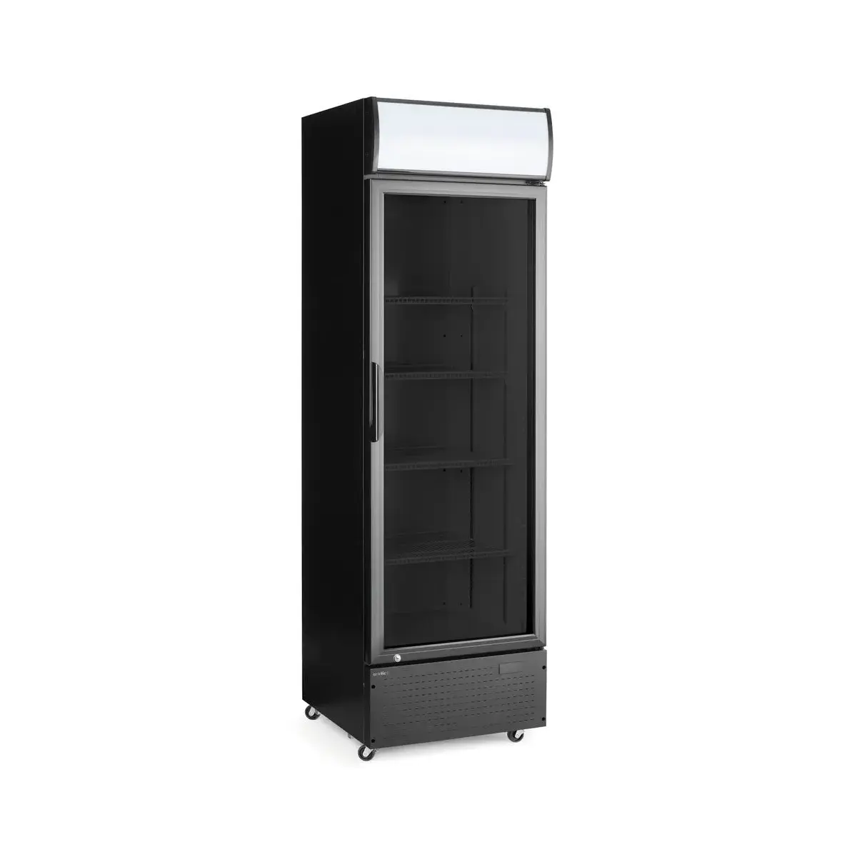 backbar koelkast met lichtbak, enkele deur, arktic, 254l, zwart, 220-240v/250w, 578x605x(h)1980mm - main image