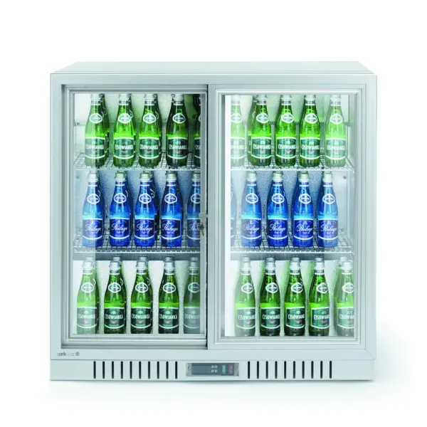 Backbar koelkast met schuifdeuren, Arktic, 150L, Zilver, 220-240V/160W, 900x520x(H)840mm - Main Image