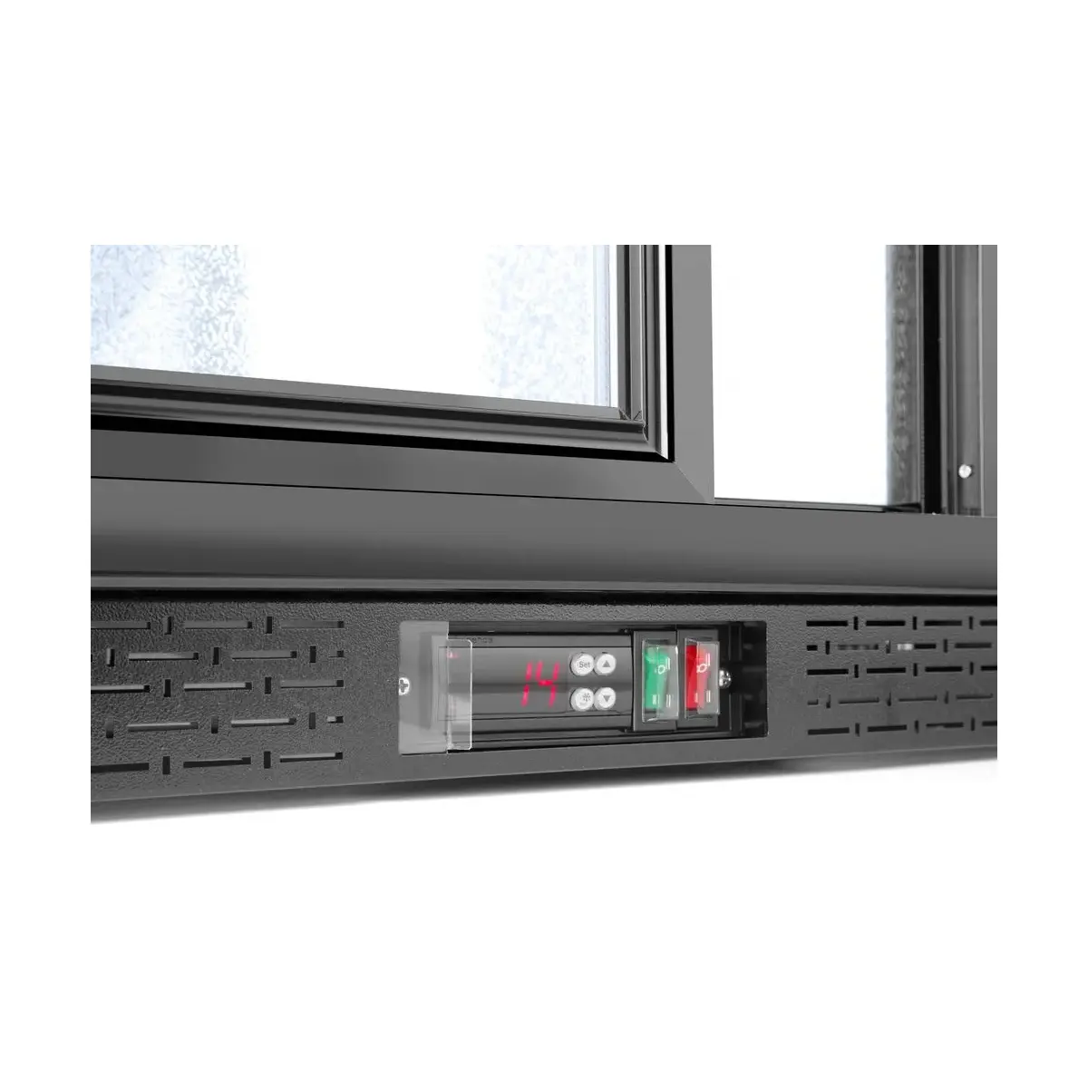backbar koelkast met schuifdeuren, arktic, 158l, zwart, 220-240v/160w, 900x520x(h)865mm - image 4