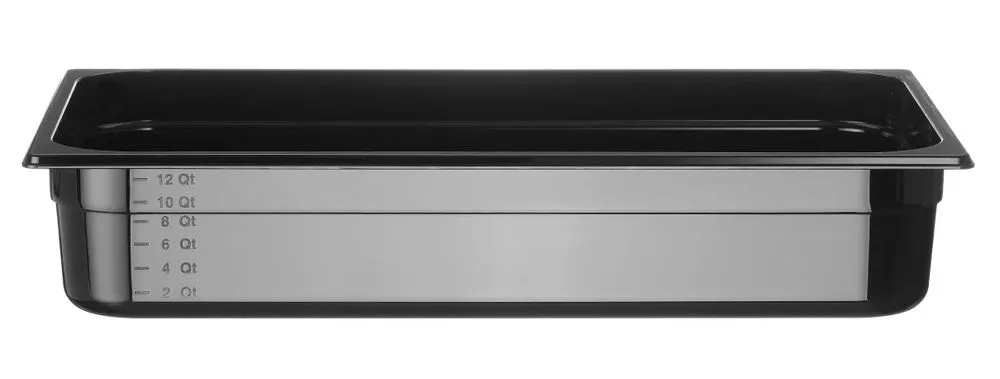 Container GN 1/1 zwart polycarbonaat, HENDI, Profi Line, GN 1/1, 14L, Zwart, 530x325x(H)100mm - Main Image container gn 1/1 zwart polycarbonaat, hendi, profi line, gn 1/1, 14l, zwart, 530x325x(h)100mm - main image