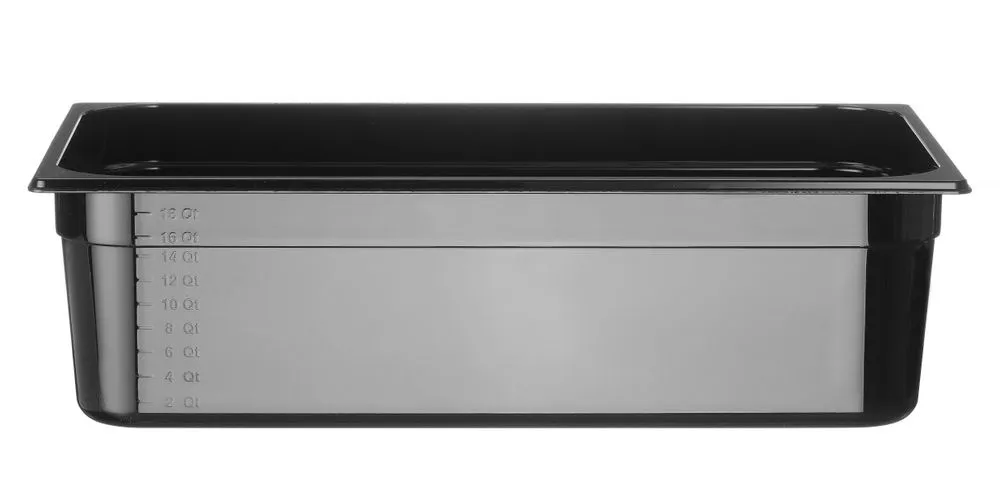 Container GN 1/1 zwart polycarbonaat, HENDI, Profi Line, GN 1/1, 21L, Zwart, 530x325x(H)150mm - Main Image container gn 1/1 zwart polycarbonaat, hendi, profi line, gn 1/1, 21l, zwart, 530x325x(h)150mm - main image