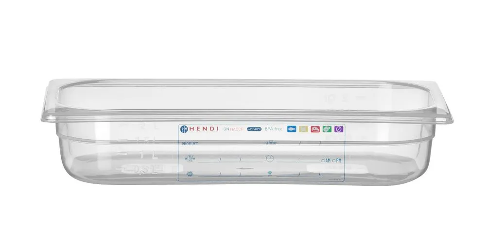 Container GN 1/3, HENDI, GN 1/3, 2,5L, Transparant, 325x176x(H)65mm - Main Image container gn 1/3, hendi, gn 1/3, 2,5l, transparant, 325x176x(h)65mm - main image