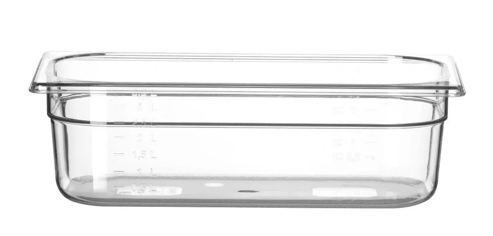 Container GN 1/3 polycarbonaat, HENDI, Profi Line, GN 1/3, 4L, Transparant, 325x176x(H)100mm - Main Image container gn 1/3 polycarbonaat, hendi, profi line, gn 1/3, 4l, transparant, 325x176x(h)100mm - main image