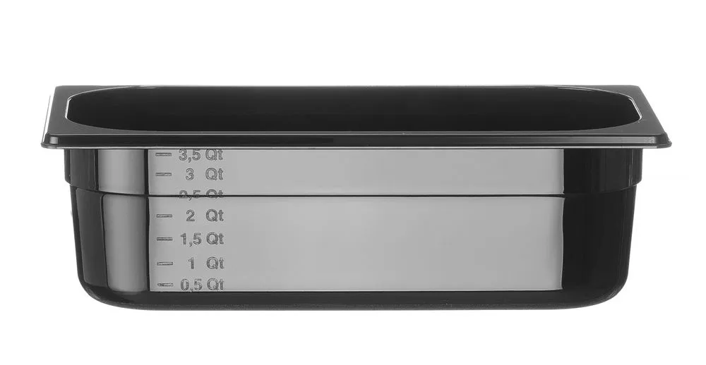 Container GN 1/3 zwart polycarbonaat, HENDI, Profi Line, GN 1/3, 4L, Zwart, 325x176x(H)100mm - Main Image container gn 1/3 zwart polycarbonaat, hendi, profi line, gn 1/3, 4l, zwart, 325x176x(h)100mm - main image