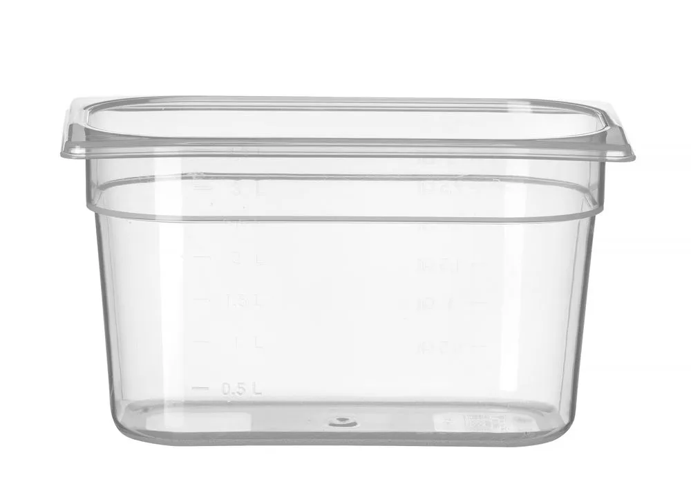 Container GN 1/4 polypropyleen, HENDI, Profi Line, GN 1/4, 4L, Transparant, 265x162x(H)150mm - Main Image container gn 1/4 polypropyleen, hendi, profi line, gn 1/4, 4l, transparant, 265x162x(h)150mm - main image