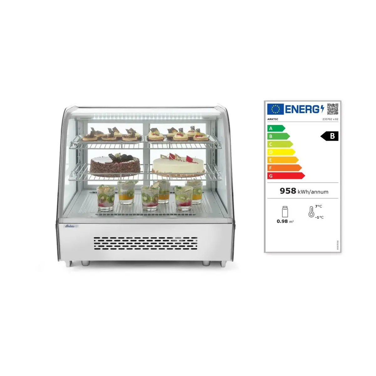 gebakvitrines, arktic, 160l, 230v/160w, 885x570x(h)680mm - image 4