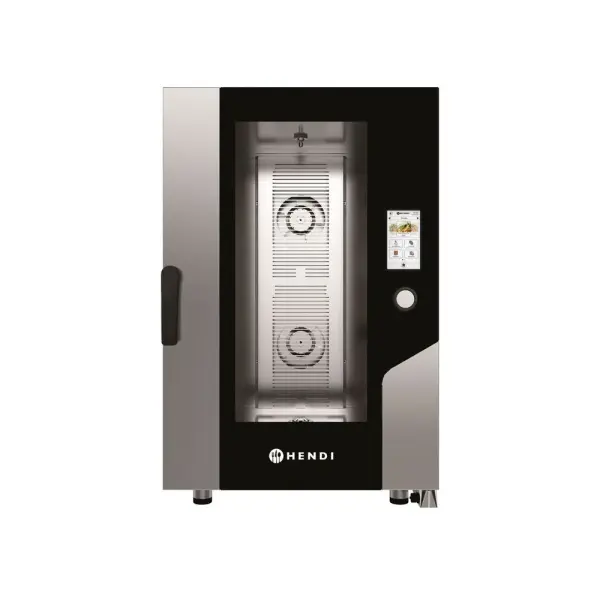 Hetelucht stoomoven – Touch 11 x GN 1/1, elektrisch, met directe stoominjectie en touchscreenbediening., HENDI, 730x785x(H)1130mm - Main Image