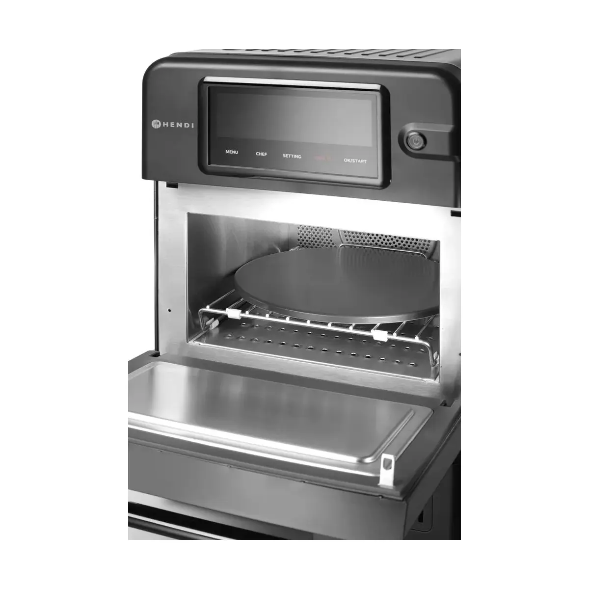 high speed oven "combiturbo", hendi, 18l, zwart, 230v/3000w, 402x735x(h)608mm - image 2