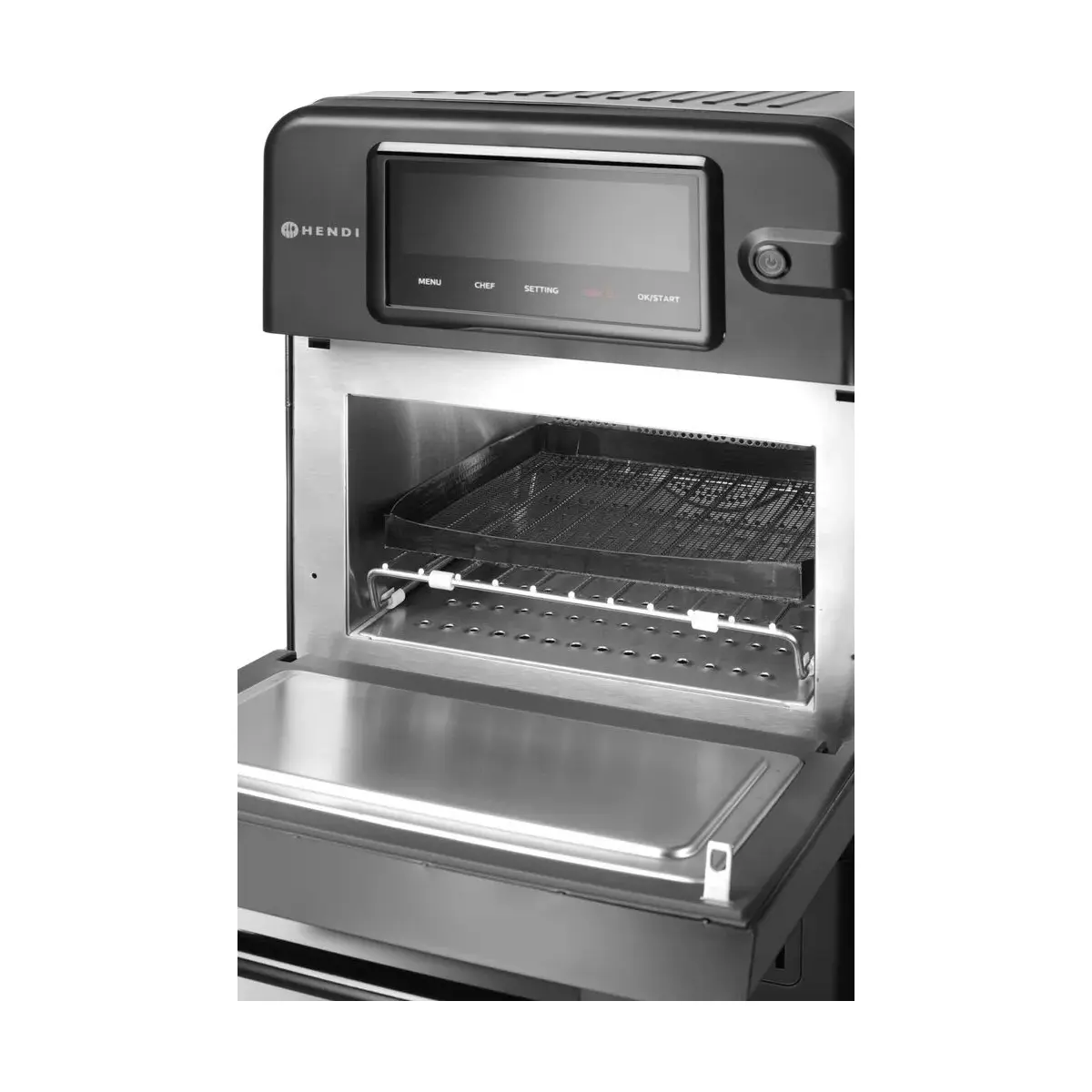 high speed oven "combiturbo", hendi, 18l, zwart, 230v/3000w, 402x735x(h)608mm - image 4