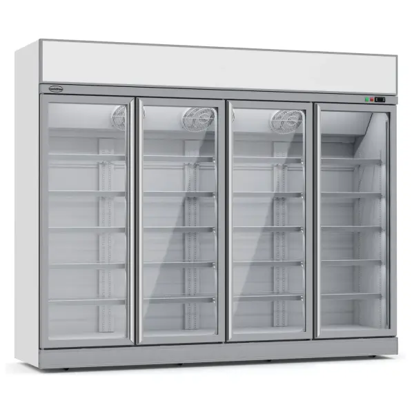 KOELKAST 4 GLASDEUREN INS-2060R *TRANSPORT OP AANVRAAG* **Let op, er is sprake van een hogere inschakelstroom waardoor een automaat met C karakteristiek noodzakelijk is.** - Main Image