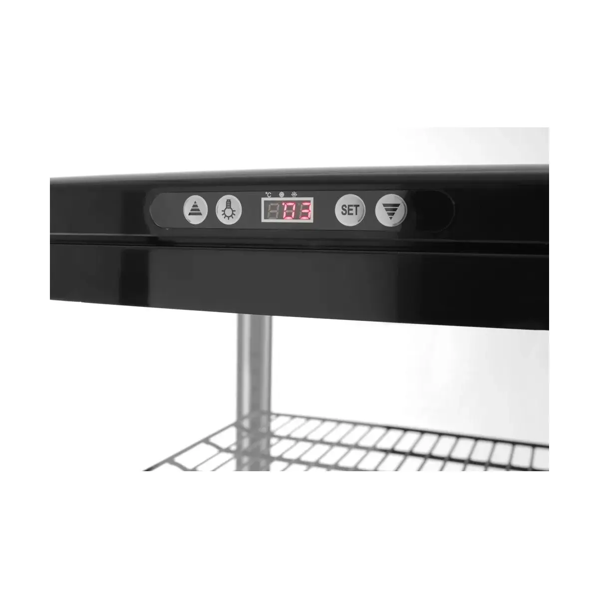 koelvitrinekast 270l, arktic, zwart, zwart, 230v/290w, 556x526x(h)1913mm - image 3