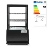 Koelvitrinekast 58L, Arktic, zwart, 230V/170W, 452x406x(H)830mm - Image 3