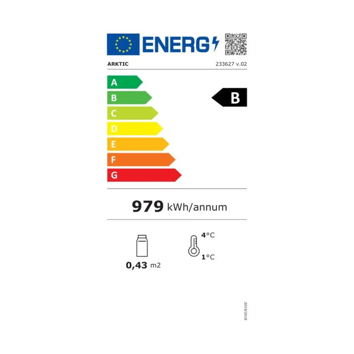 koelvitrinekast 58l, arktic, zwart, 230v/170w, 452x406x(h)830mm - image 4