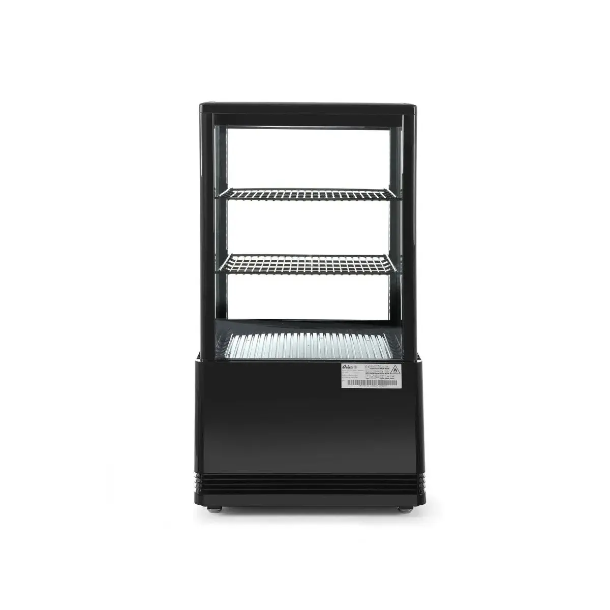 koelvitrinekast 58l, arktic, zwart, 230v/170w, 452x406x(h)830mm - main image