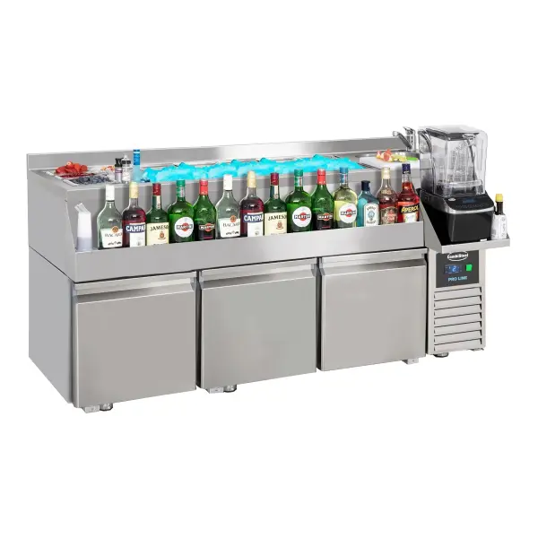 KOELWERKBANK 3 DEUREN MET COCKTAIL BAR STATION - Main Image