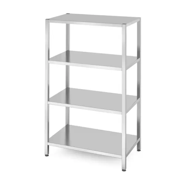 Opbergrek met 4 volledige planken – geschroefd, HENDI, Kitchen Line, 1000x600x(H)1800mm - Main Image