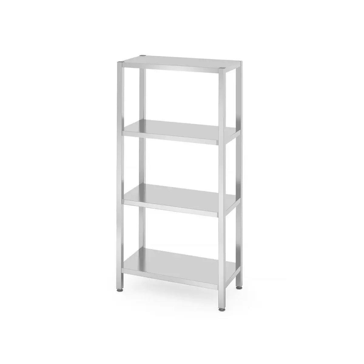 opbergrek met 4 volledige planken – geschroefd, hendi, kitchen line, 800x400x(h)1800mm - main image