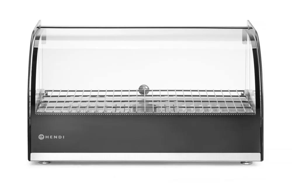 Opzet warmhoudvitrine, HENDI, enkel niveau, Zwart, 220-240V/800W, 554x376x(H)311mm - Main Image opzet warmhoudvitrine, hendi, enkel niveau, zwart, 220-240v/800w, 554x376x(h)311mm - main image