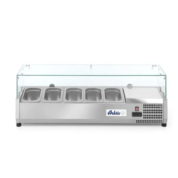 Opzetkoelvitrine GN 1/4, Arktic, 5x GN 1/4, 230V/180W, 1205x335x(H)460mm - Main Image