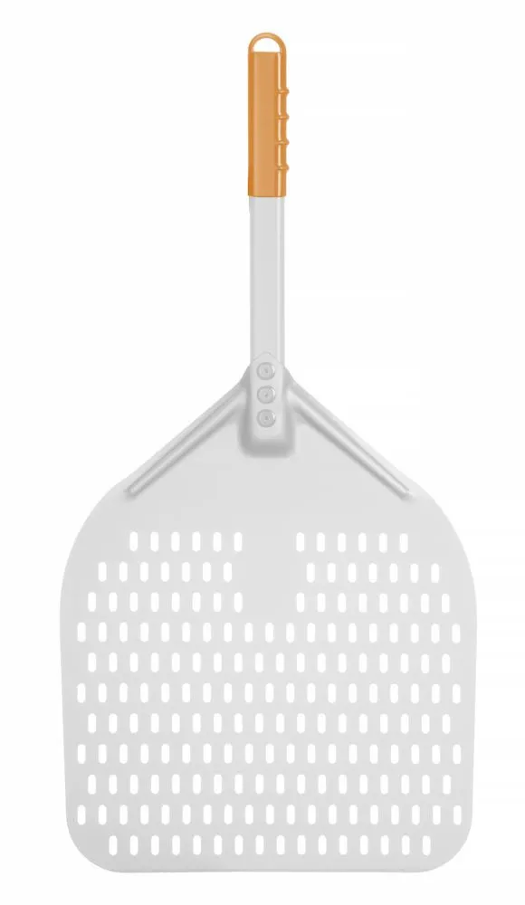 Pizzaschep vierkant geperforeerd met korte handgreep, HENDI, 350x710mm - Main Image pizzaschep vierkant geperforeerd met korte handgreep, hendi, 350x710mm - main image