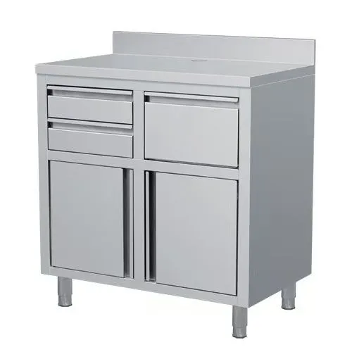 RVS KOFFIE WERKTAFEL 1250X600X1150 - Main Image rvs koffie werktafel 1250x600x1150 - main image