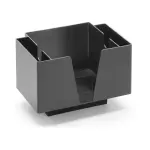 Servethouder met 3 vakken, BarUp, Zwart, 193x143x(H)136mm - Image 2