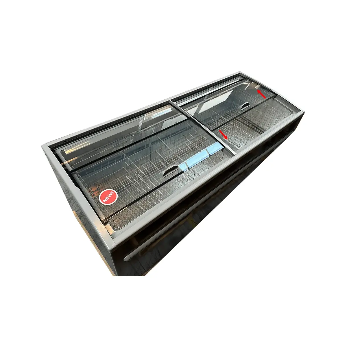 supermarkt vrieskist grijs kop element automatische ontdooiing - image 3