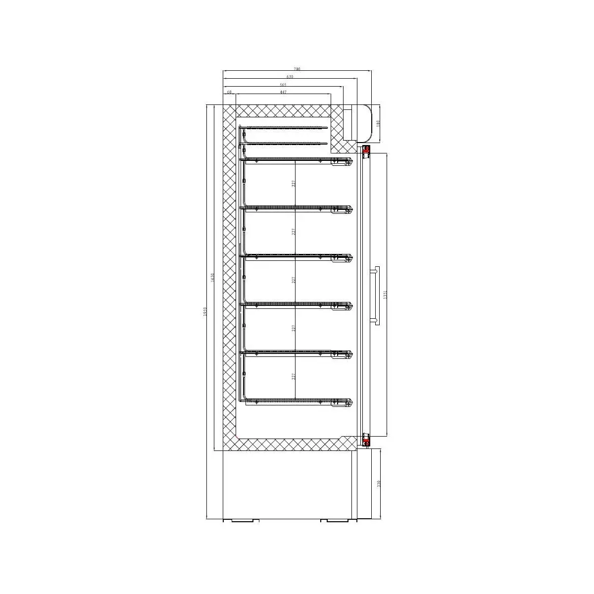 vrieskast 1 glasdeur - image 2