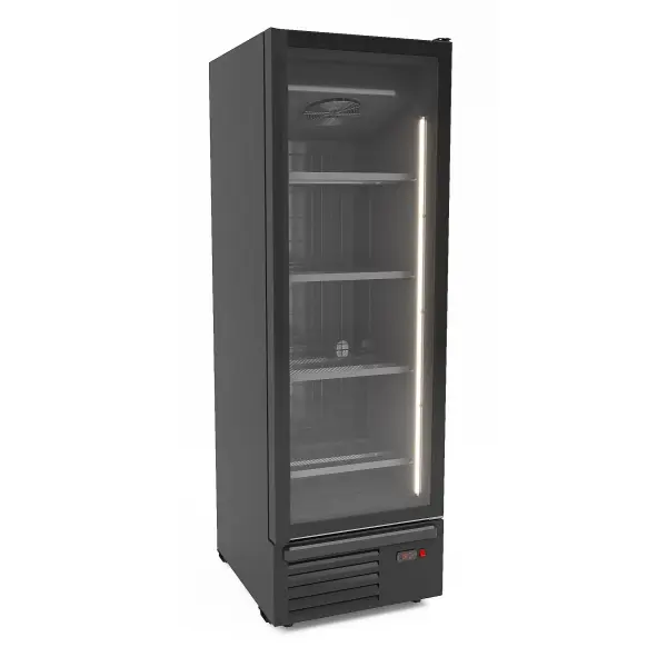 VRIESKAST 1 GLASDEUR ZWART 500L - Main Image