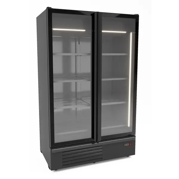 VRIESKAST 2 GLASDEUREN ZWART 1230L - Main Image