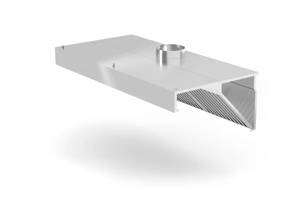 wandgemonteerde afzuigkap, schuin model, hendi, profi line, met led-verlichting, 1000x700x(h)450mm - main image