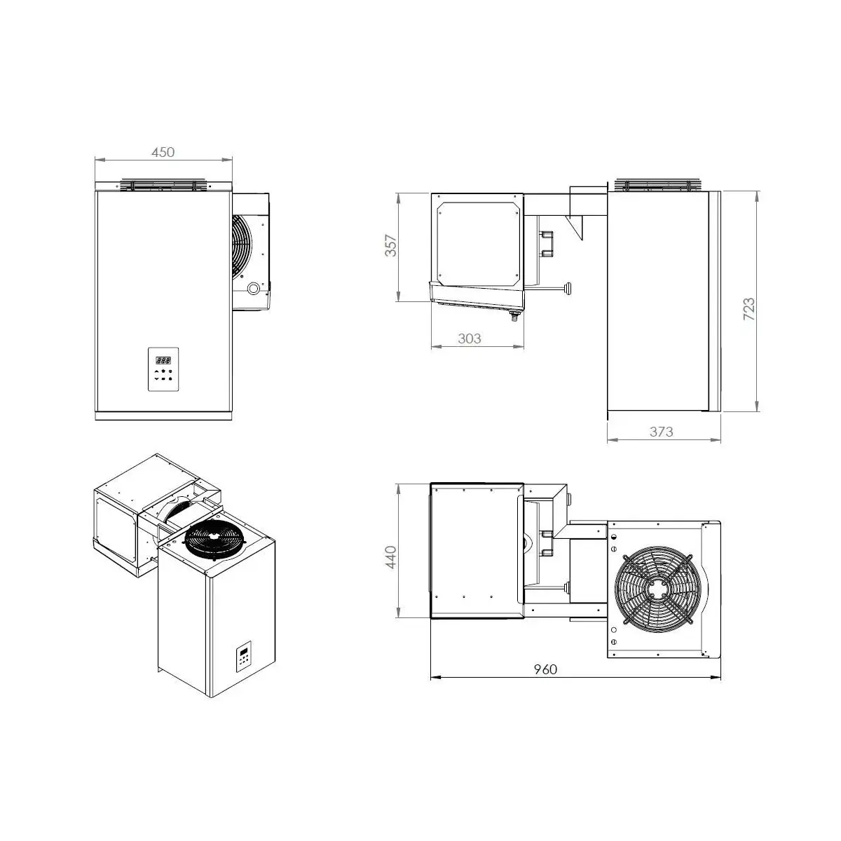 wandunit inhang koel 6,6-9 m3 - image 2