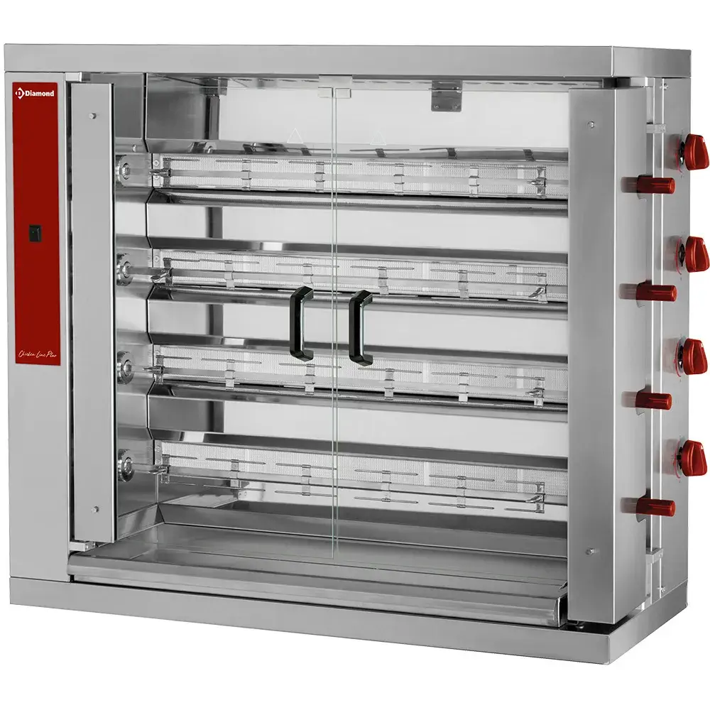 Chicken gas roaster, 4 spits (24 chickens) - Main Image