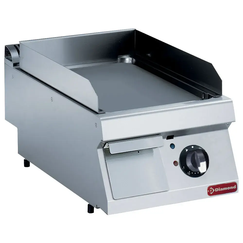 Elecktrische vlakke gechrommeerde kookplaat -TOP- - Main Image