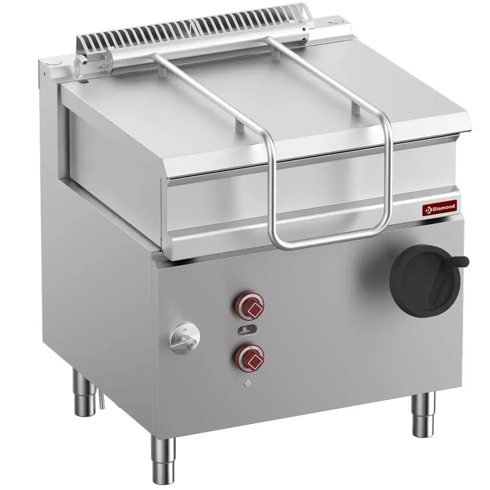 Elektrische kipbare braadpan, 60 liter R.V.S.