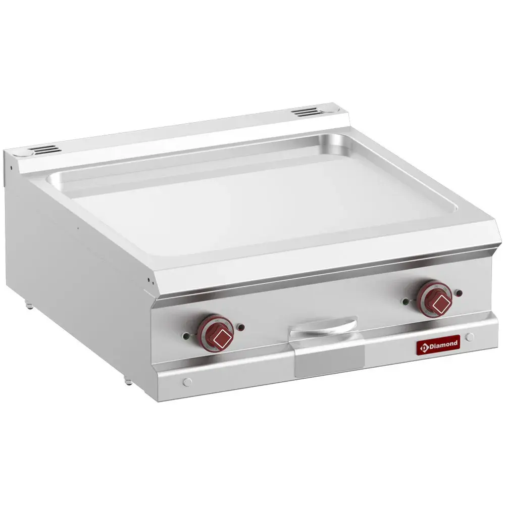 Elek.bakplaat, vlakke hard verchroomde plaat, mod. 1/1 -Top-