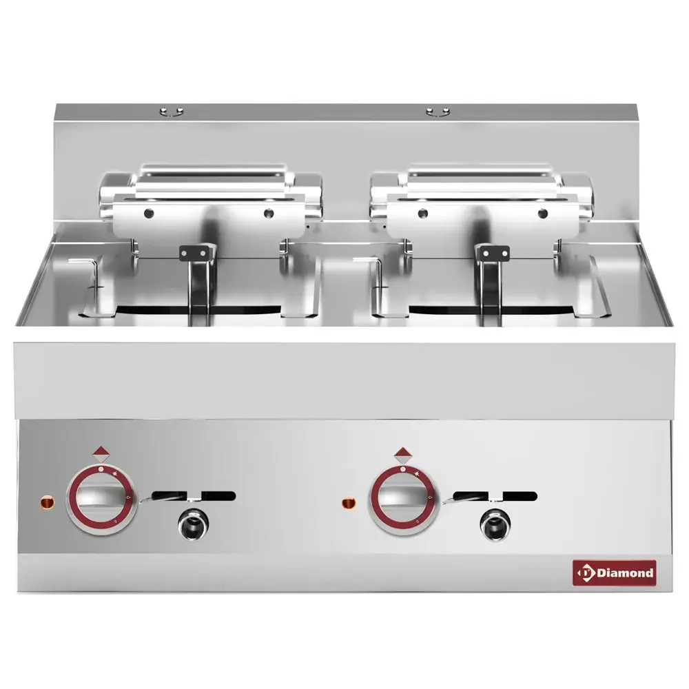 Elektrische friteuse 2 kuipen 10 liter -Top-