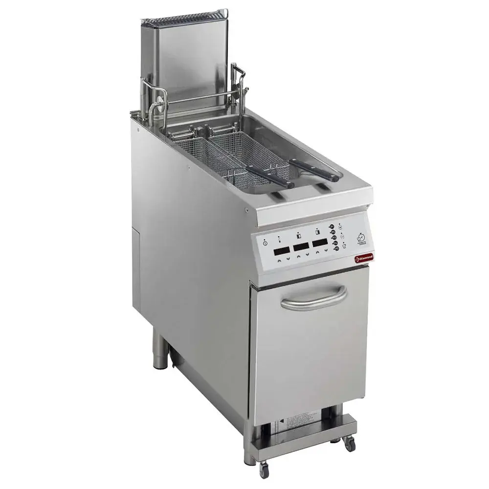 Friteuse 23 liter tank S/ARM "Oliefiltering" + lift+auto cook, "DIGIT"