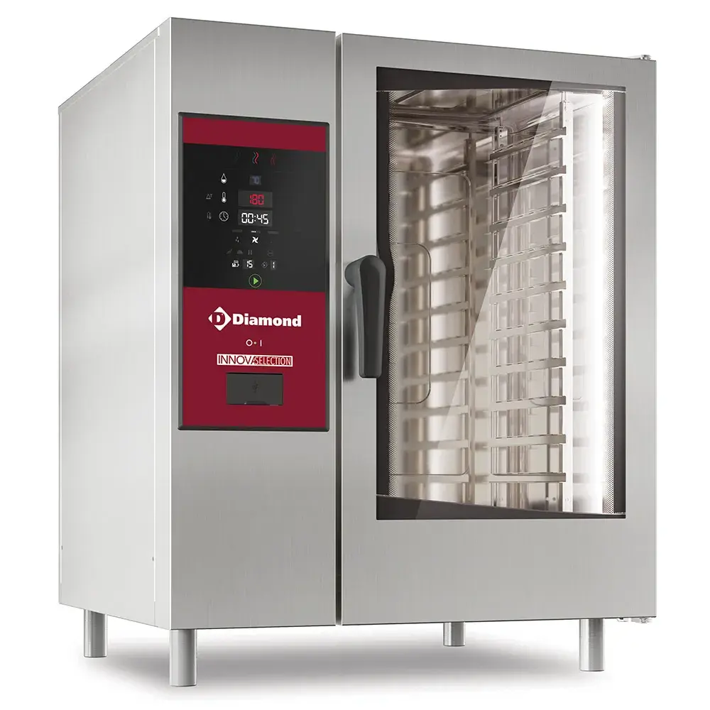 Electric oven boiler steam and convection 10x GN 1/1+ Cleaning - Main Image