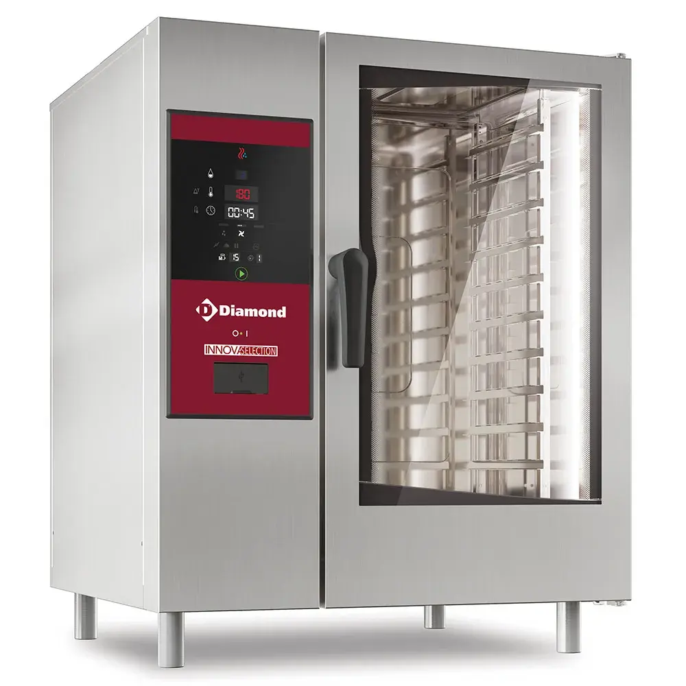 Electric oven direct steam and convection, 10xGN1/1+Cleaning - Main Image