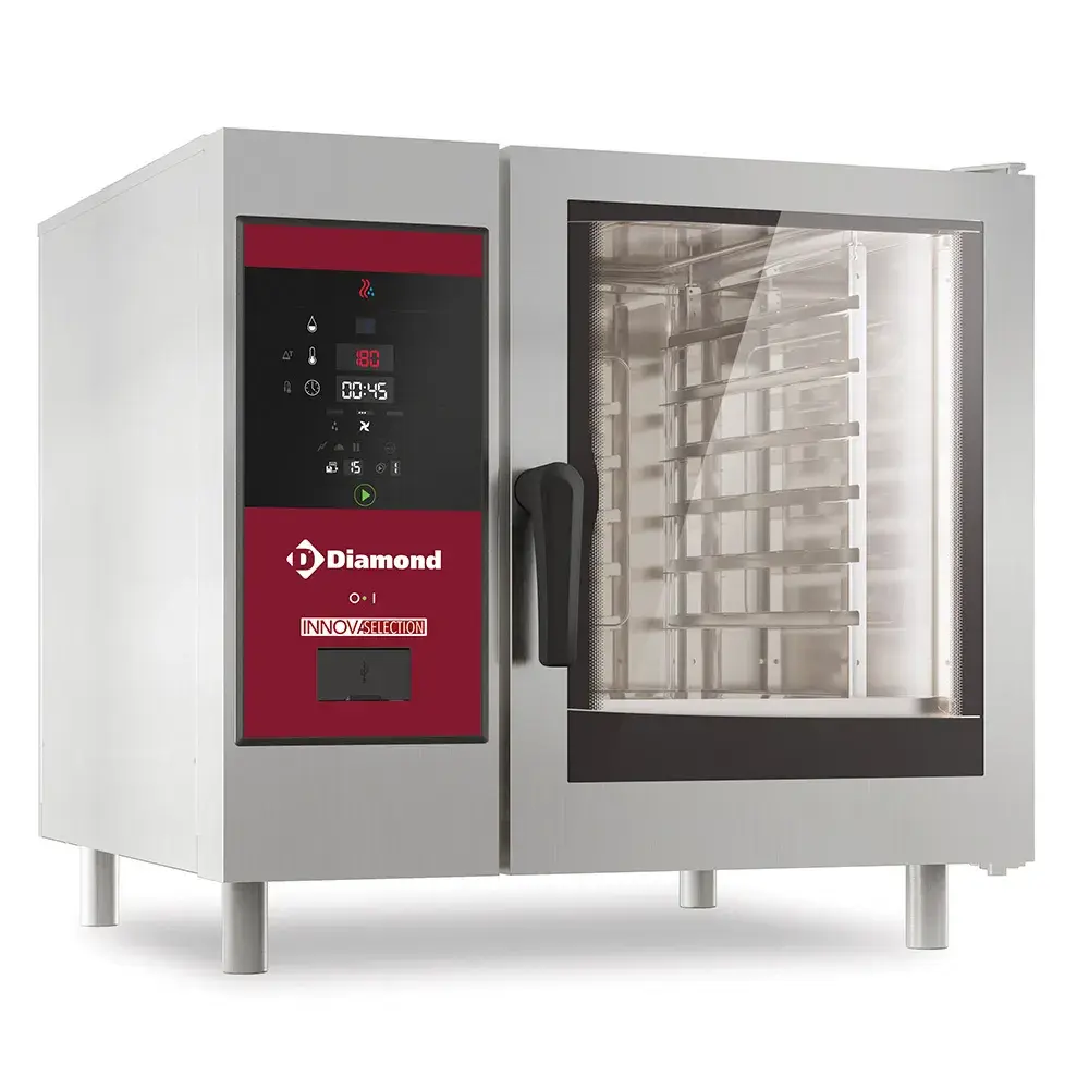 Electric oven direct steam and convection, 6x GN 1/1+Cleaning - Main Image