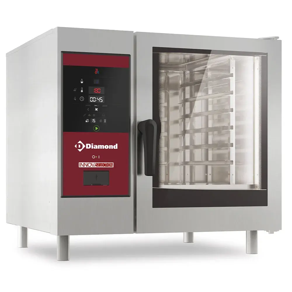 Electric oven direct steam and convection, 6x GN 1/1+Cleaning - Main Image