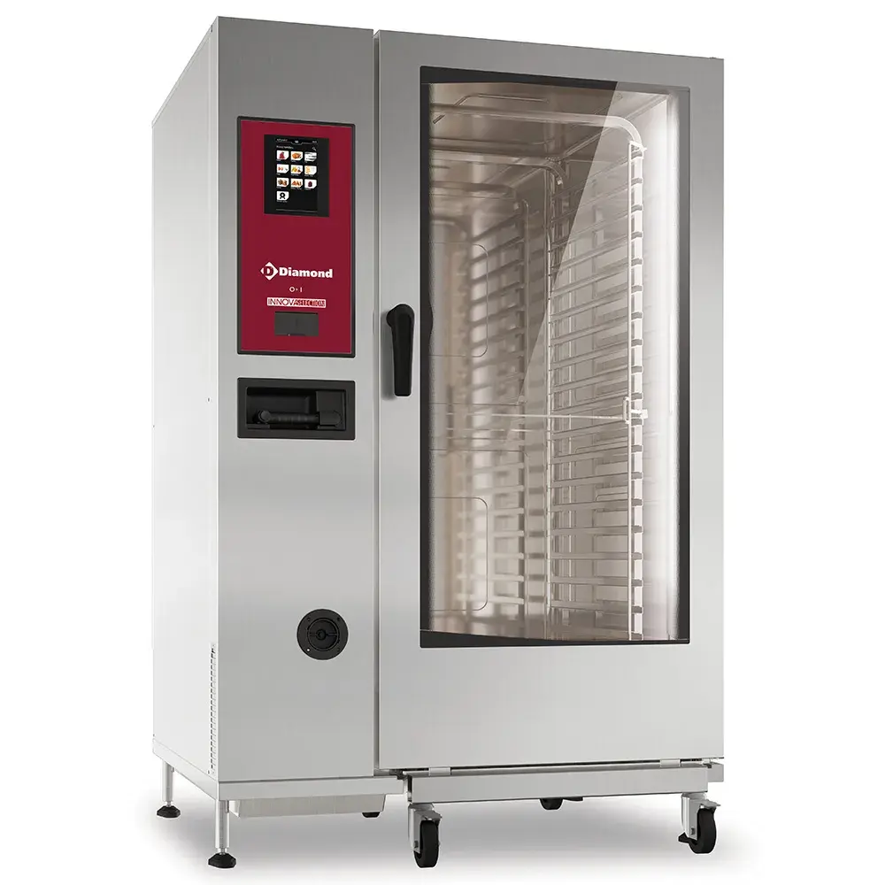 Electric oven "TOUCH" boiler steam and convection 20xGN2/1+ Cleaning - Main Image
