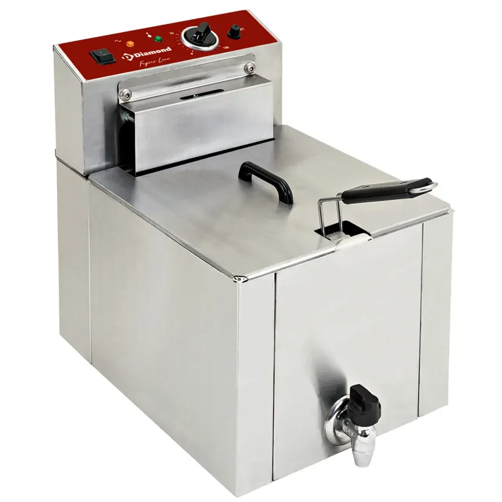 Elektrische friteuse tafelmodel "S-POWER" 12 liter + kraan