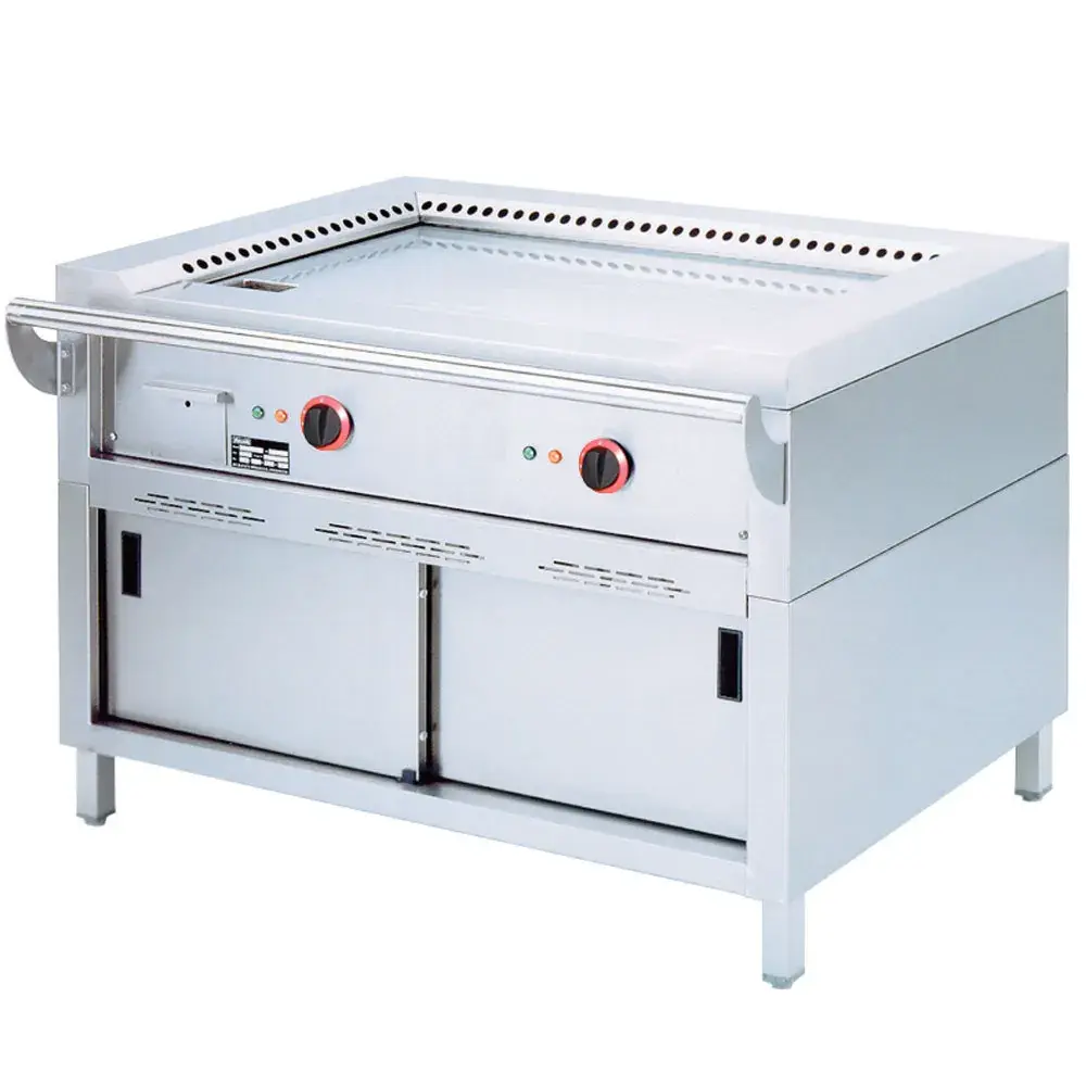 Electric "Teppanyaki" plate, 2 areas (2x 5,85 kW), on cupboard - Main Image