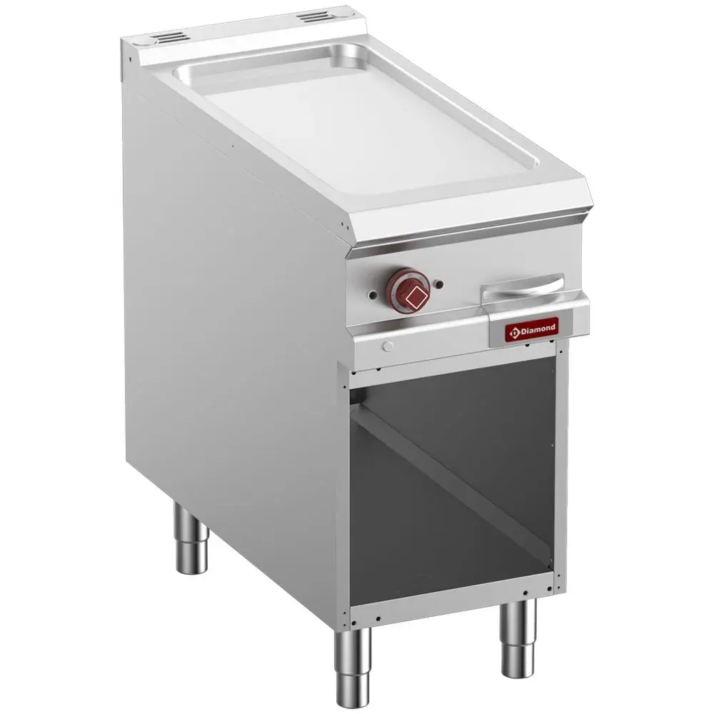 Elek. vlakke bakplaat verchroomd, mod 1/2, op open kast - Main Image