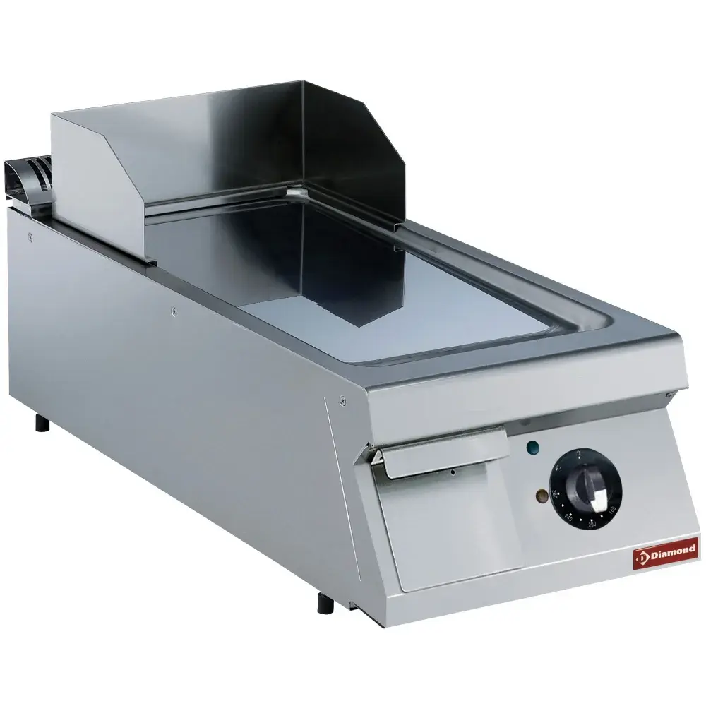 Elektrische bakplaat, vlakke, hard verchroomde -TOP- - Main Image