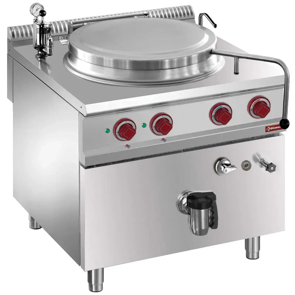 Elektrische kookketel indirekte verwarming, 100 liter, op meubel - Main Image